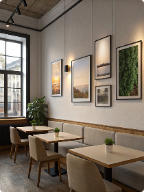 Интерьерная печать  постеры / холсты